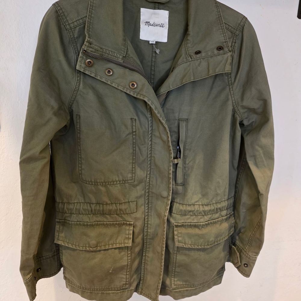 Madewell Utility Jacket in Olive Green